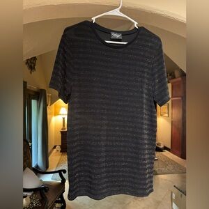 Reclaimed Vintage Black and Gold Striped Blouse